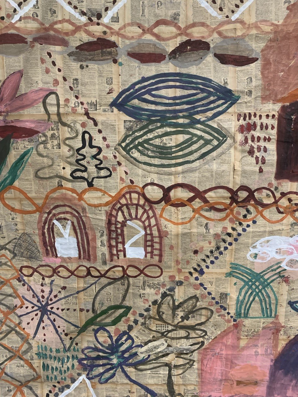 whispers on newsprint